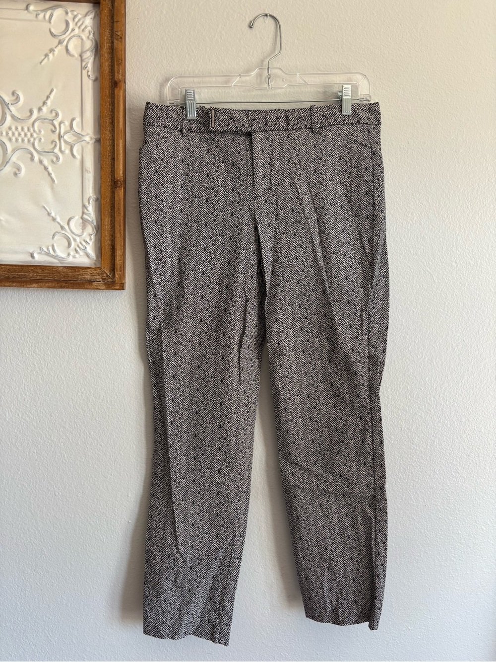 Calvin Klein Womens Size 10 dress pants black and white print business casual